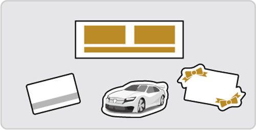 特徴③：チケット形状は変更可能