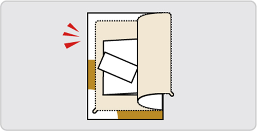 特徴②：割引券等を2点封入可能